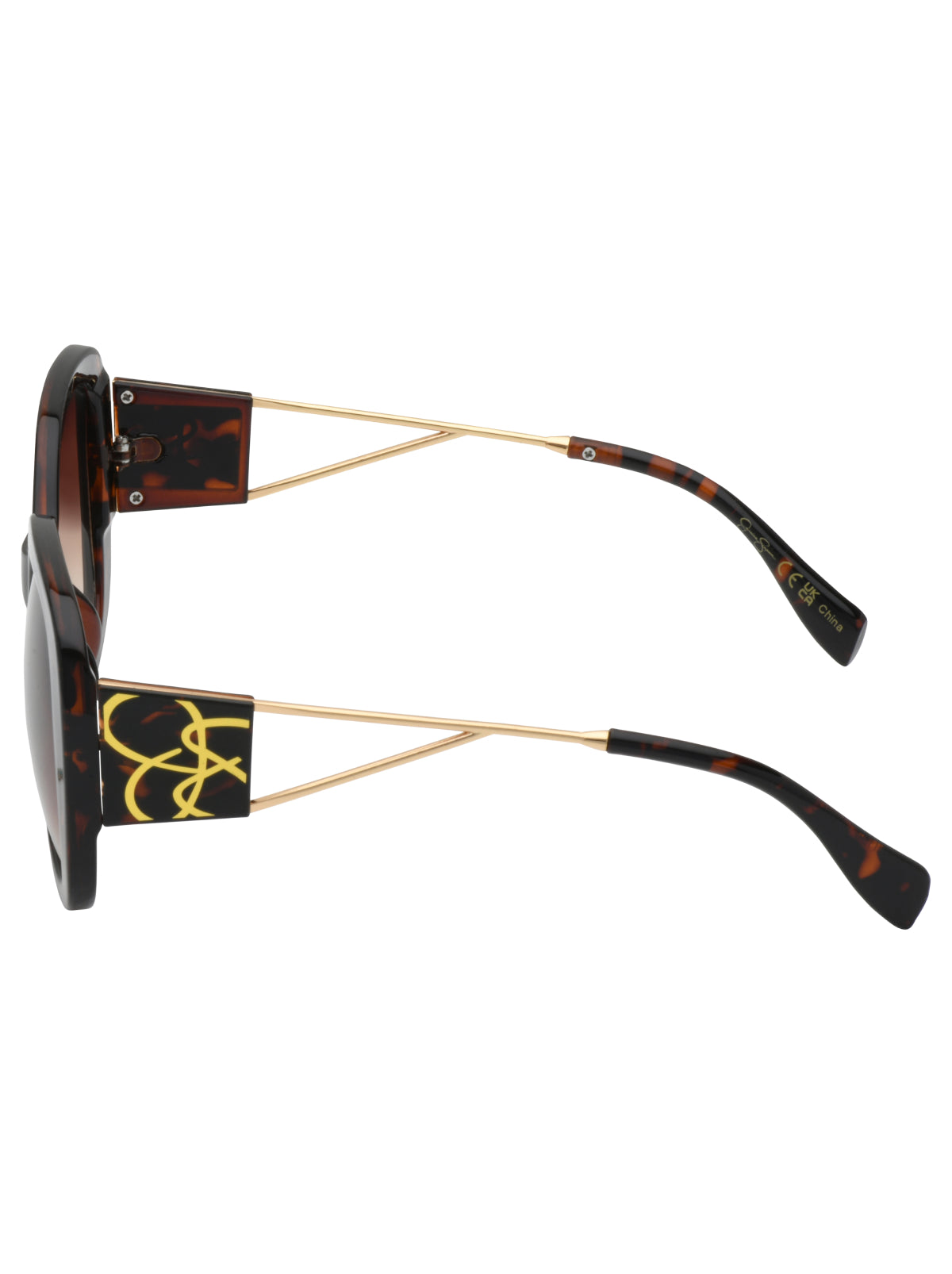 Oversized Oval Sunglasses in Tortoise | Jessica Simpson Accessories