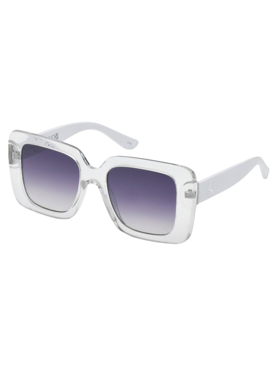 Fashionable Square Sunglasses in Crystal Clear | Jessica Simpson Accessories