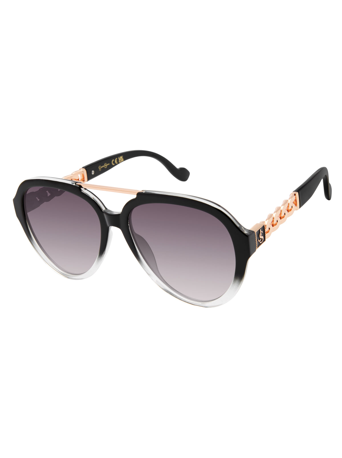 Modern Aviator Sunglasses in Black Fade | Jessica Simpson Accessories