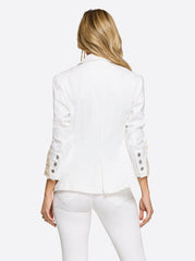 Fitted Blazer in White | Jessica Simpson Women