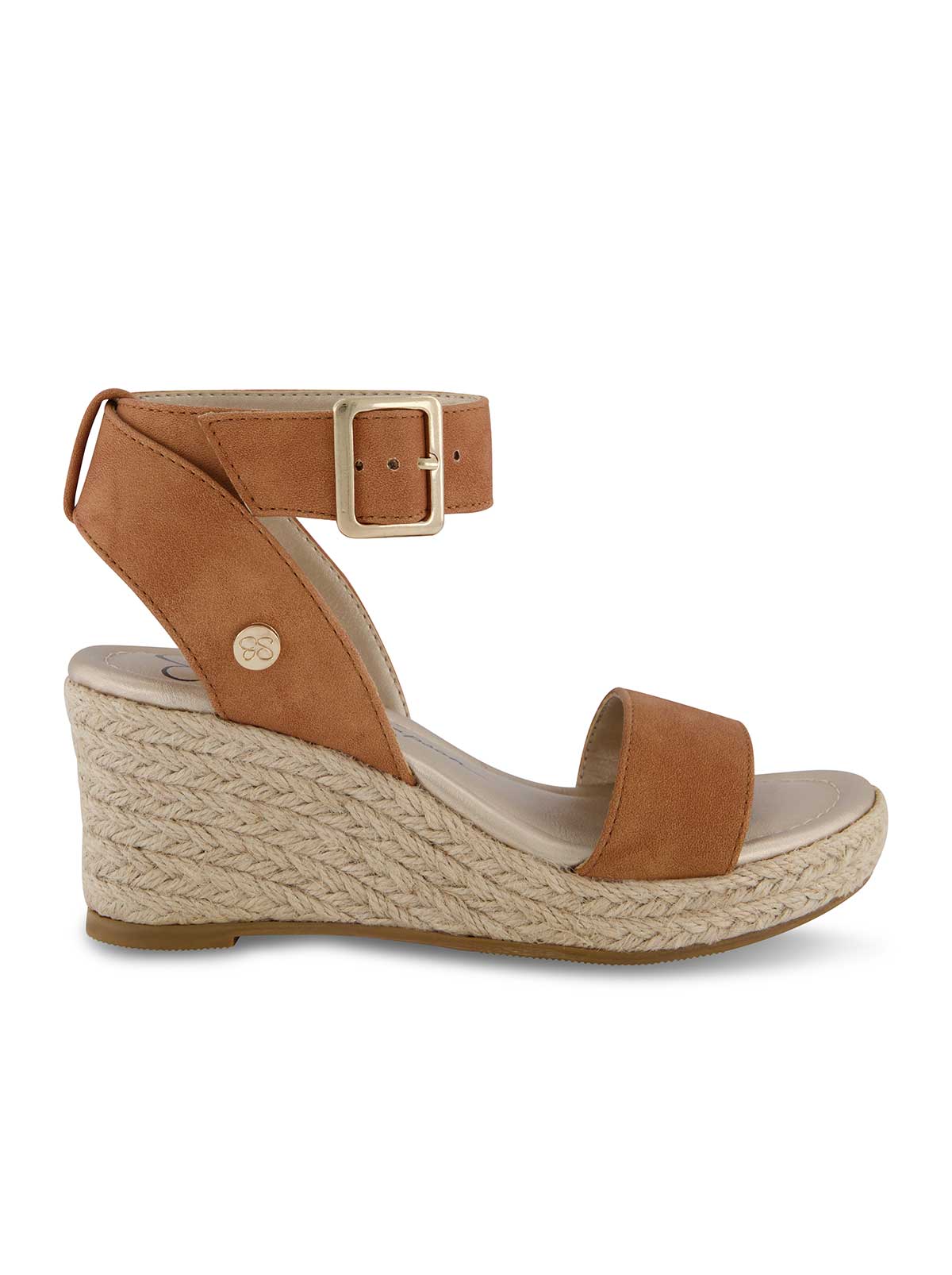 Girls' Asha Cuff Wedge Sandals in Cognac | Jessica Simpson Women