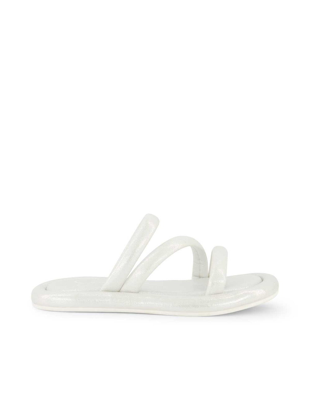 Girls' Kaylen Strap Slippers in Silver | Jessica Simpson Women