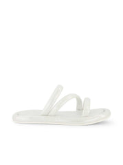 Girls' Kaylen Strap Slippers in Silver | Jessica Simpson Women