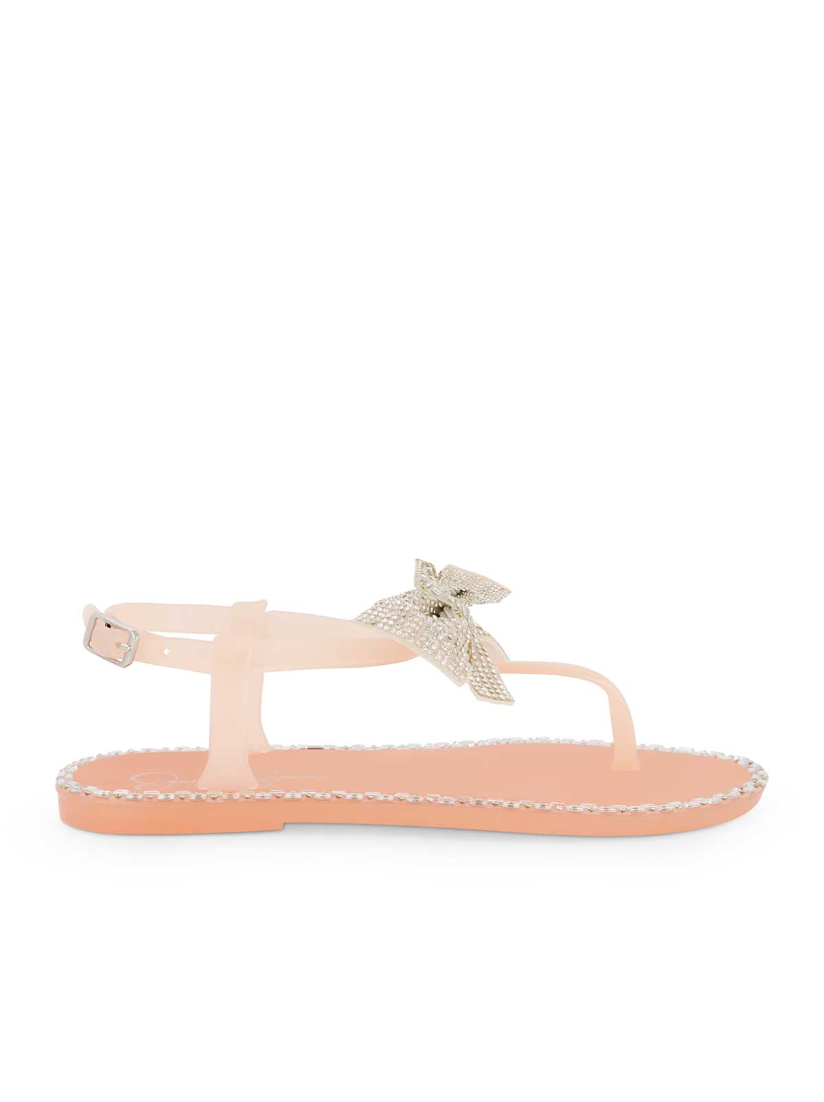 Girls' Jelly Bow Slippers in Blush | Jessica Simpson Women