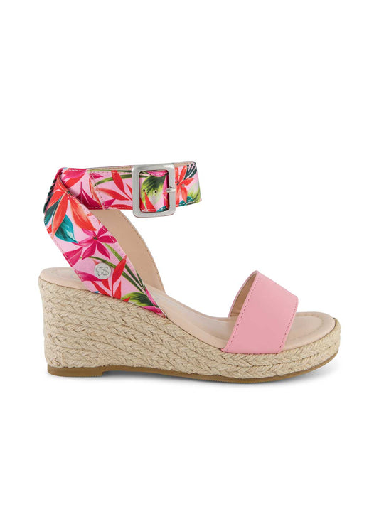 Girls' Asha Cuff Wedge Sandals in Pink | Jessica Simpson Women