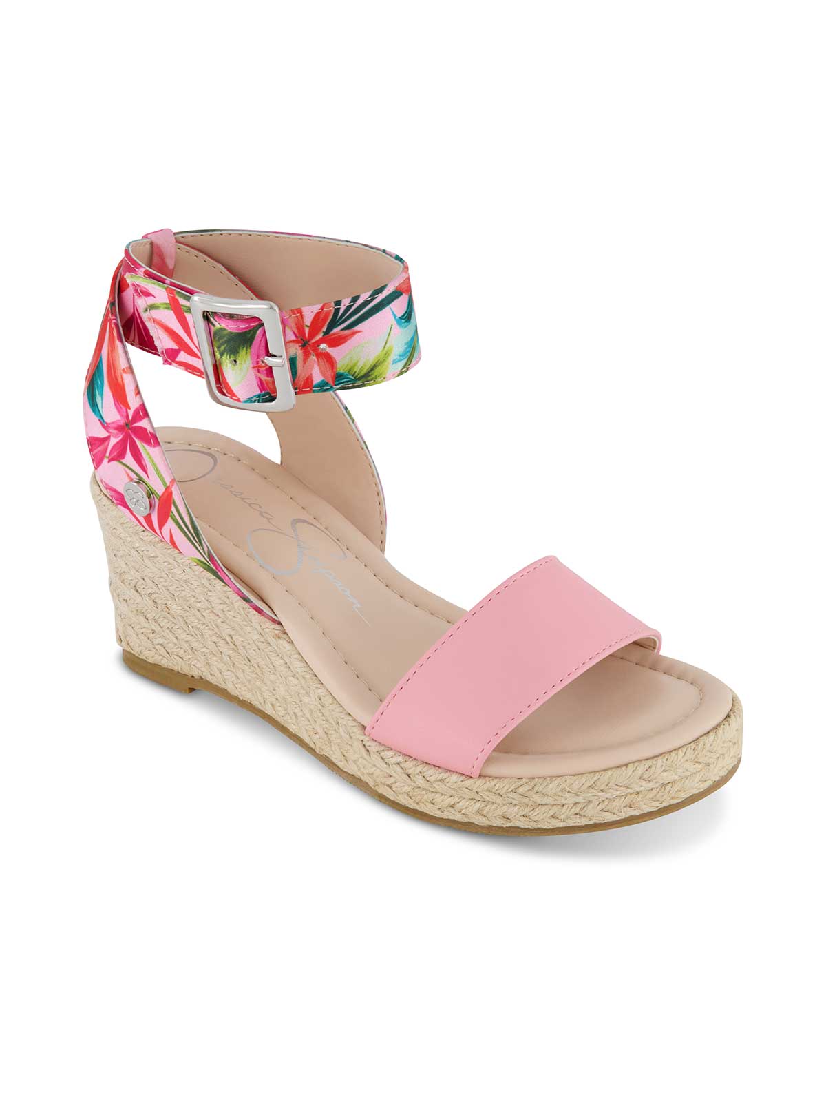 Girls' Asha Cuff Wedge Sandals in Pink | Jessica Simpson Women