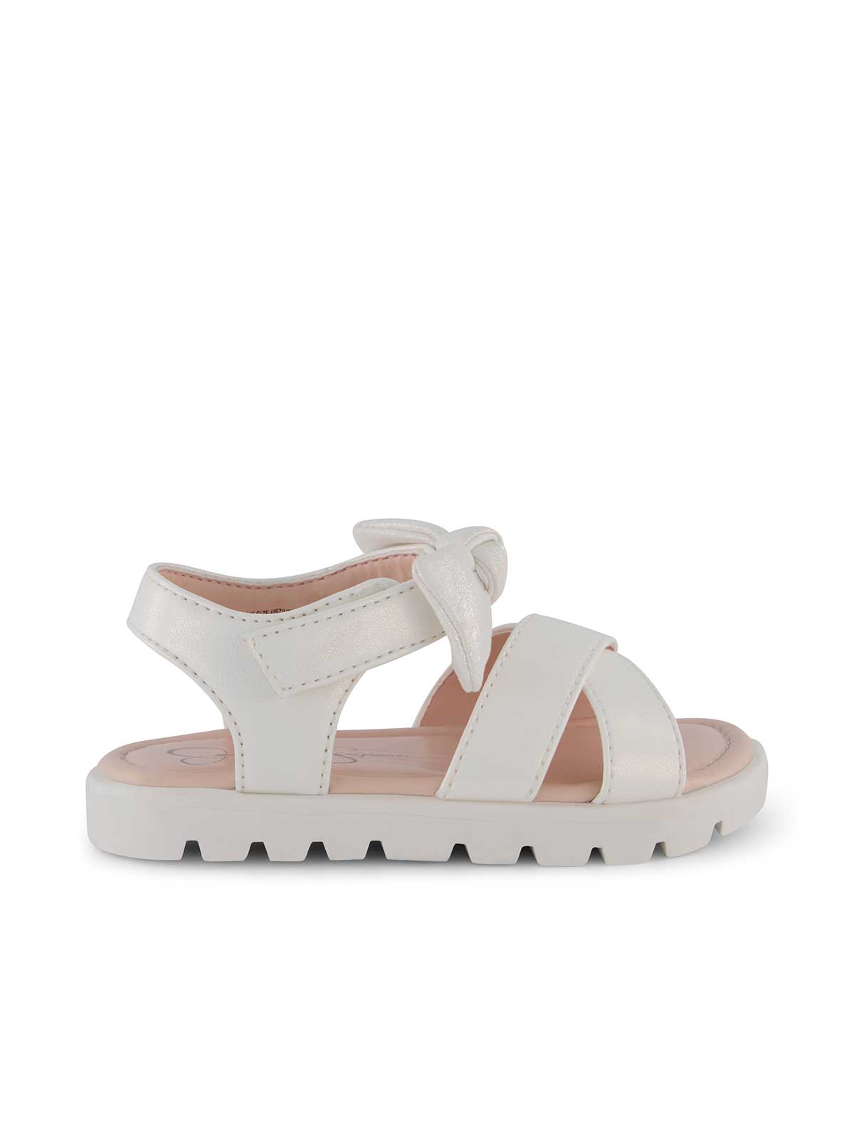 Toddler Tia Cross Sandals in White | Jessica Simpson Women