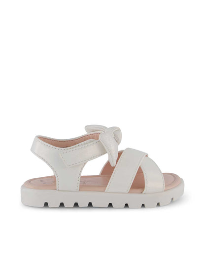 Toddler Tia Cross Sandals in White | Jessica Simpson Women