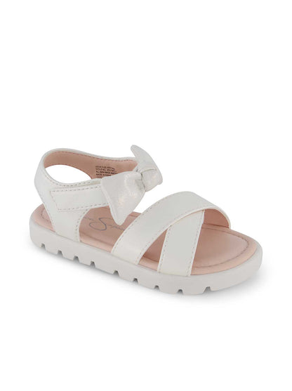 Toddler Tia Cross Sandals in White | Jessica Simpson Women