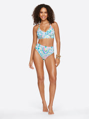 High Waist Bottom in Powder Blue Multi | Jessica Simpson Women