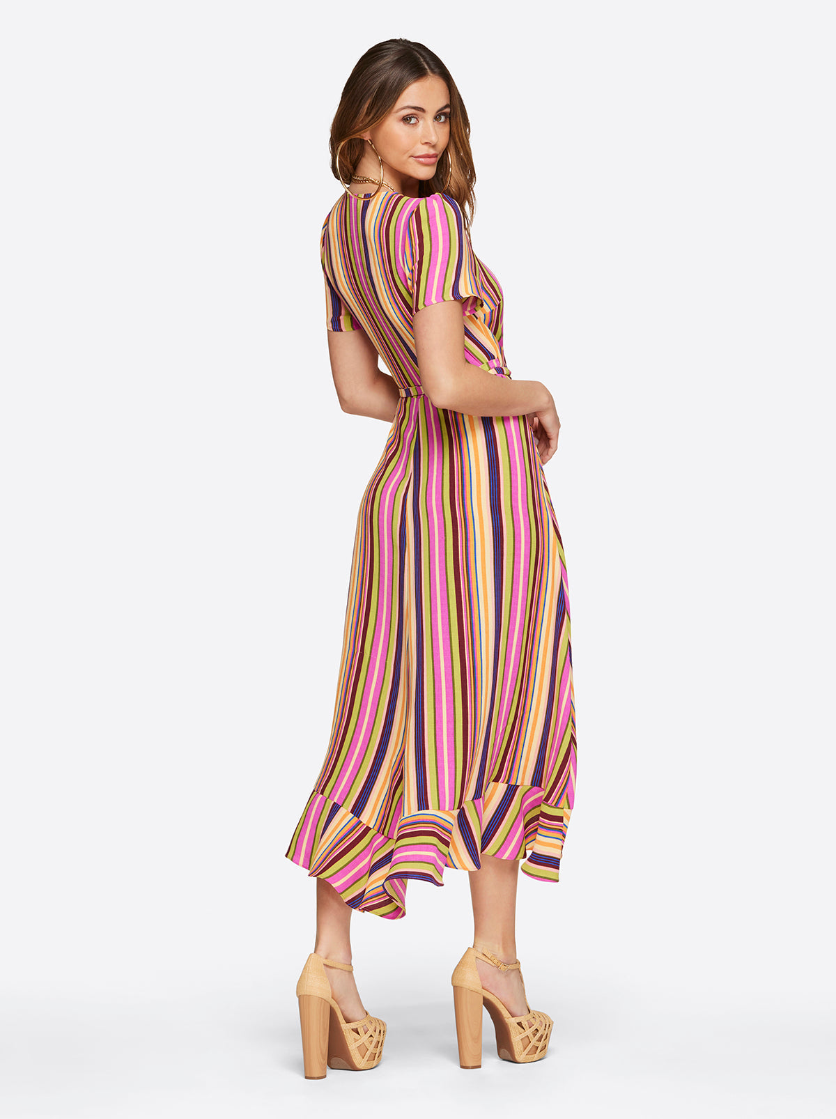 Varsha Wrap Dress in Rose Violet | Jessica Simpson Women
