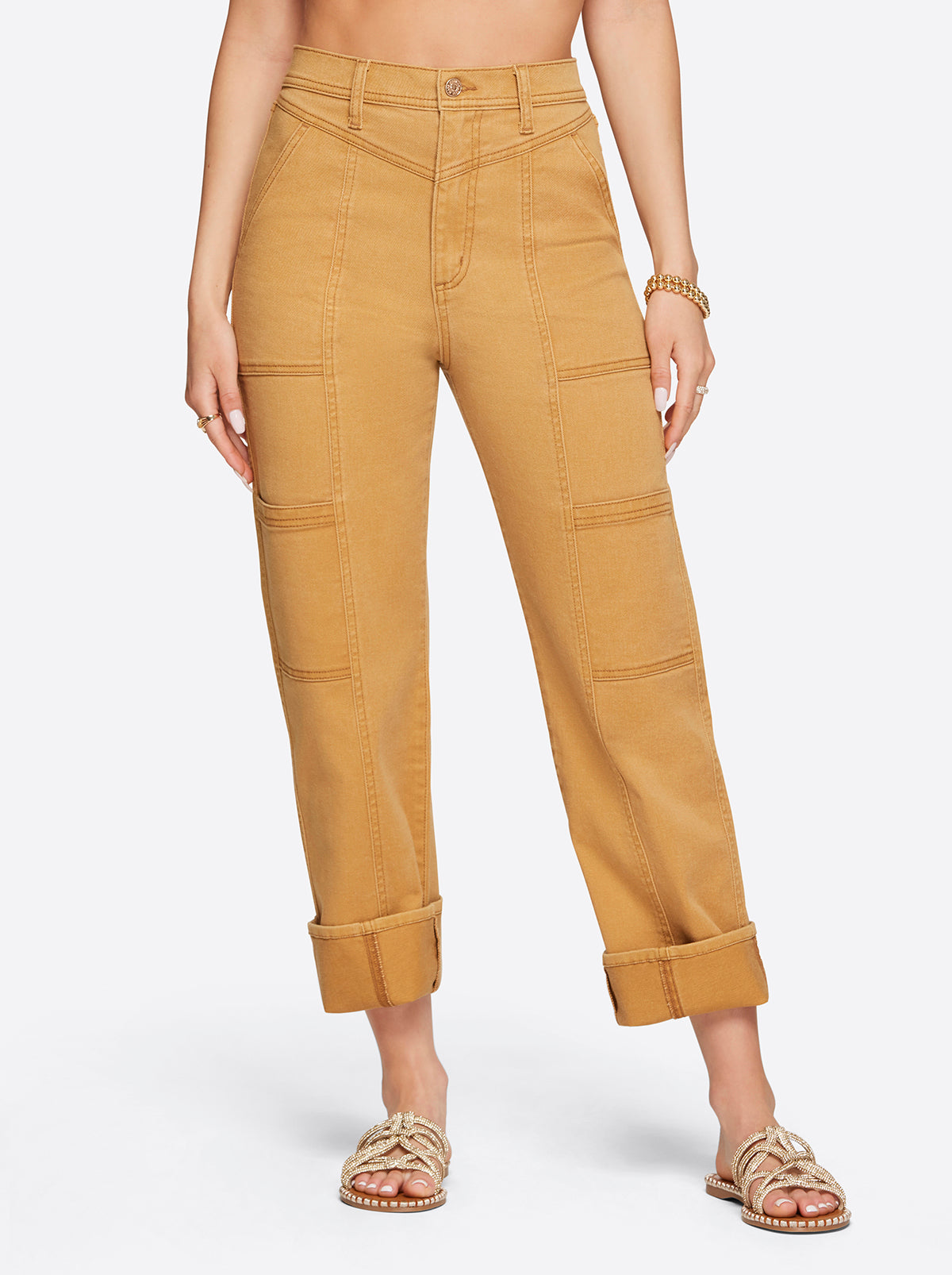 Straight Cargo Ankle in Bone Brown | Jessica Simpson Women
