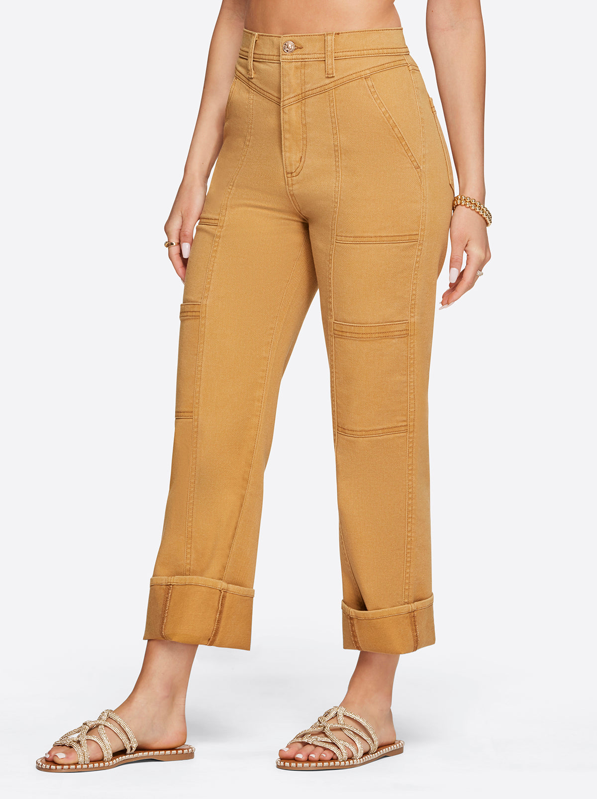 Straight Cargo Ankle in Bone Brown | Jessica Simpson Women
