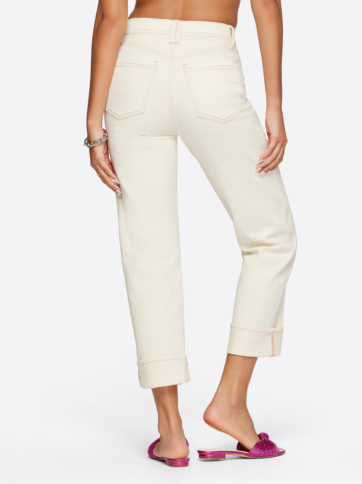 Straight Cargo Ankle in Ecru | Jessica Simpson Women