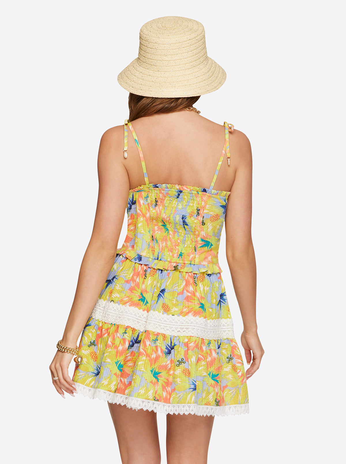 Clare Peplum Tank in Candy Hibiscus | Jessica Simpson Women