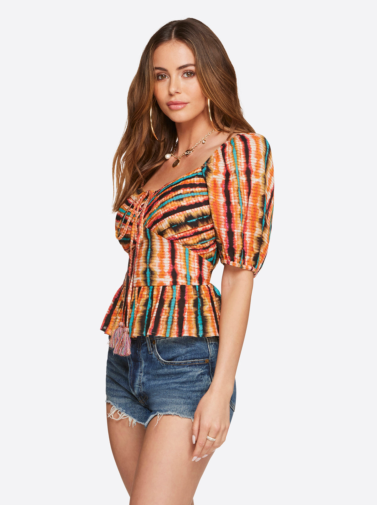 Ami Halter Top in Tie Dye Stripe | Jessica Simpson Women