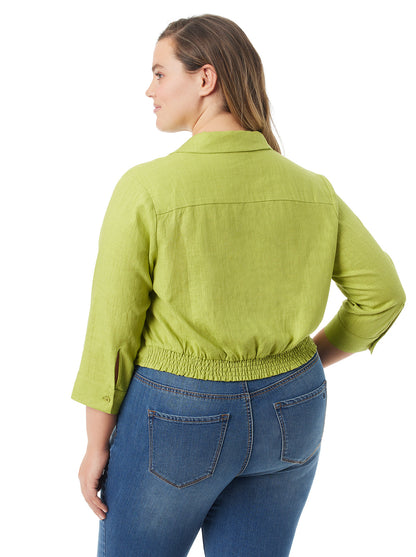 Soley Tie Front Top in Pickled Pepper | Jessica Simpson Women