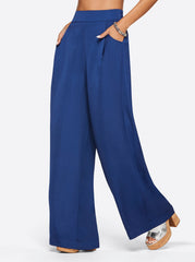 Winnie Wide Leg Pants in Medieval Blue | Jessica Simpson Women
