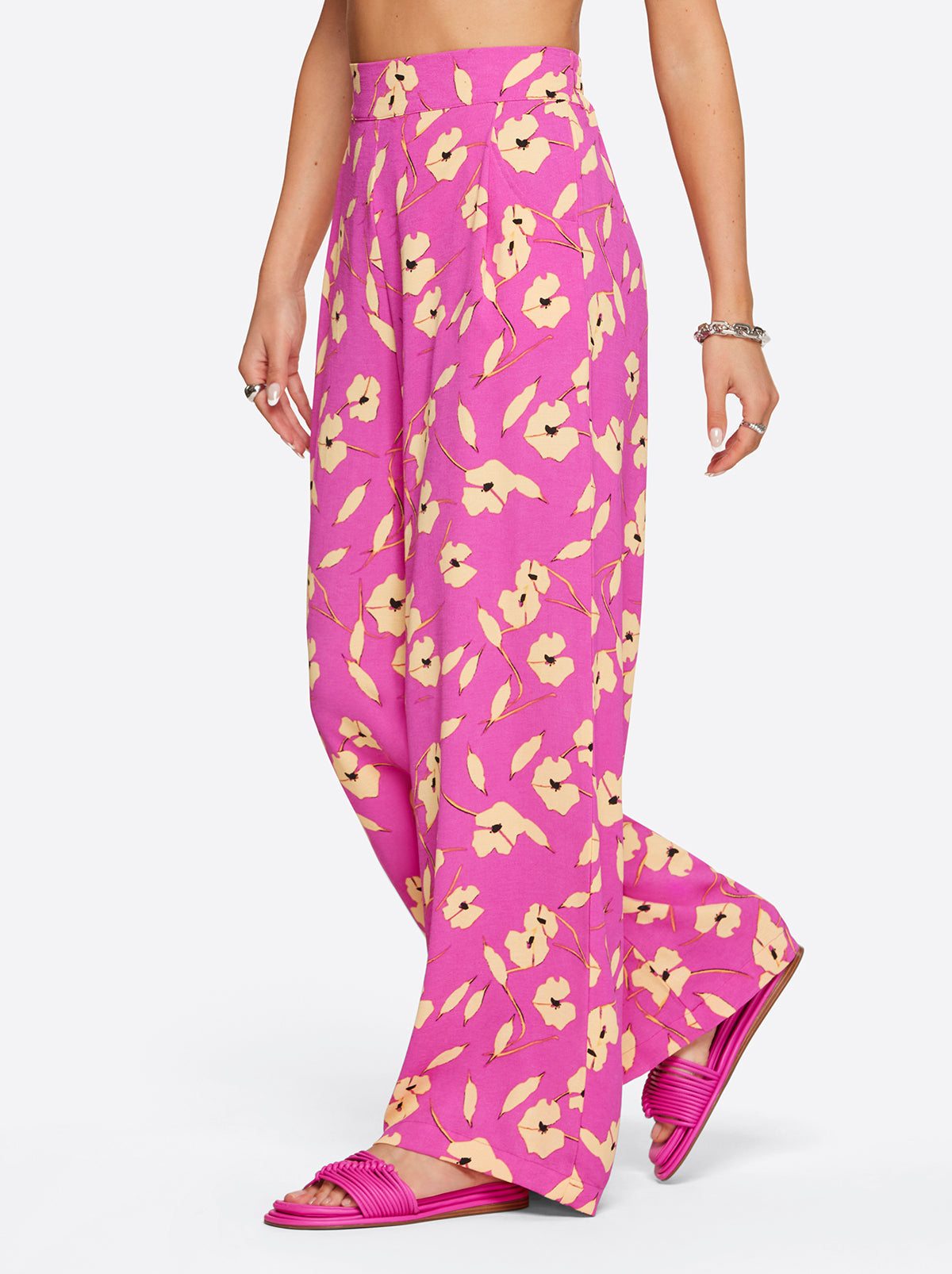 Winnie Wide Leg Pants in Withering Petals | Jessica Simpson Women