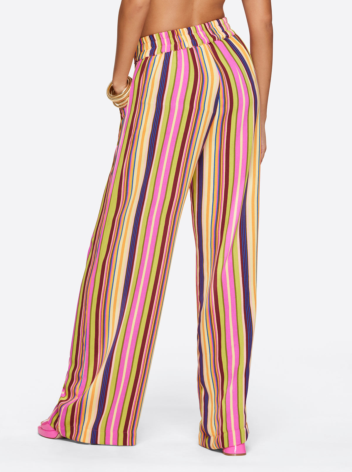 Winnie Wide Leg Pants in Rainbow Stripe | Jessica Simpson Women