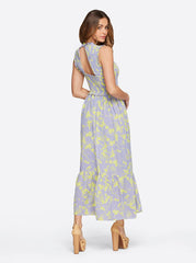 Mira Tiered Ruffle Maxi Dress in Hidden Lotus | Jessica Simpson Women
