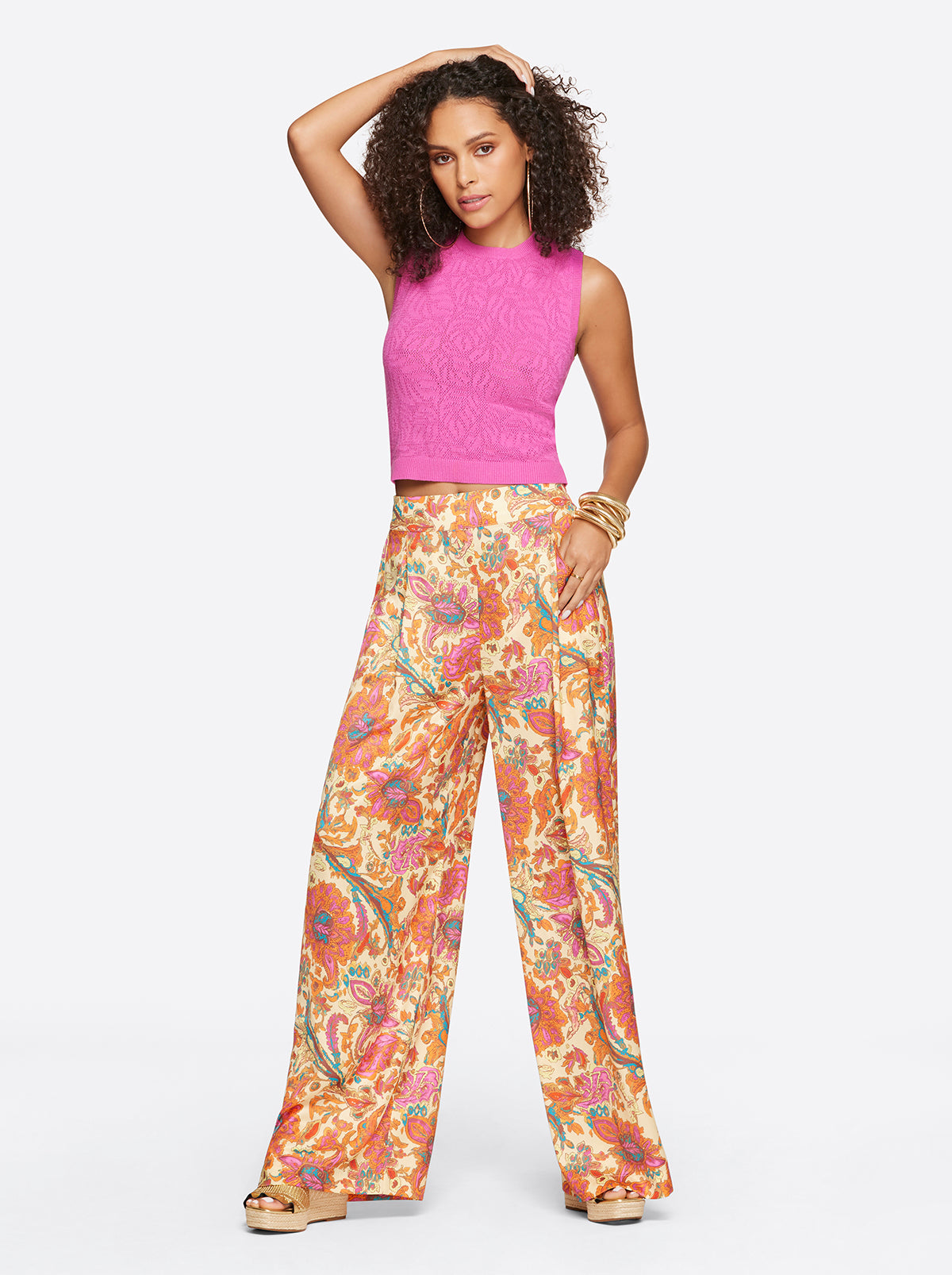 Ivy Mesh Tank in Rose Violet | Jessica Simpson Women