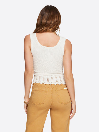 Sierra Sweater Tank in Gardenia | Jessica Simpson Women