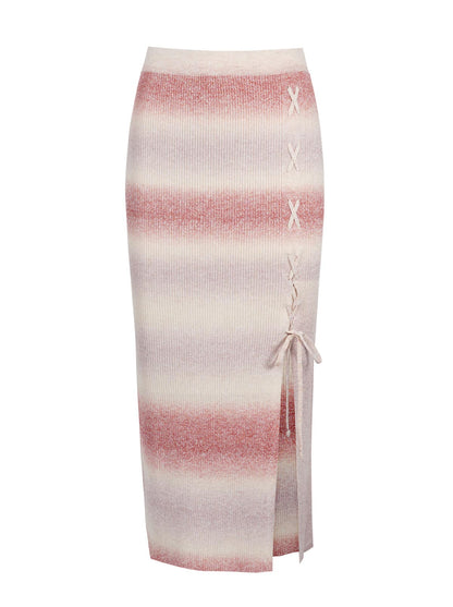 Loti Lace Up Skirt in Chili Oil | Jessica Simpson Women