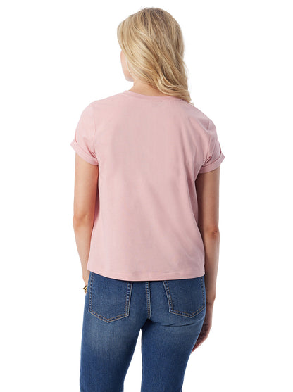 Valeriya Tee in Silver Pink | Jessica Simpson Women