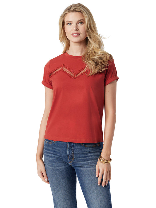 Valeriya Tee in Chili Oil | Jessica Simpson Women