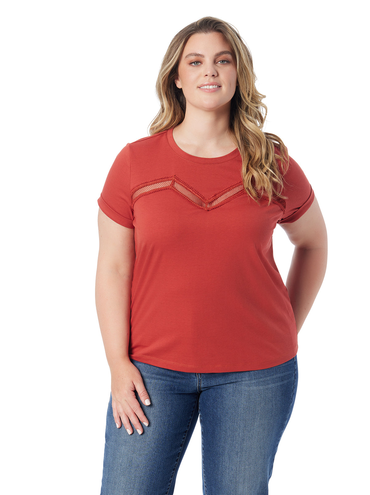 Valeriya Tee in Chili Oil | Jessica Simpson Women