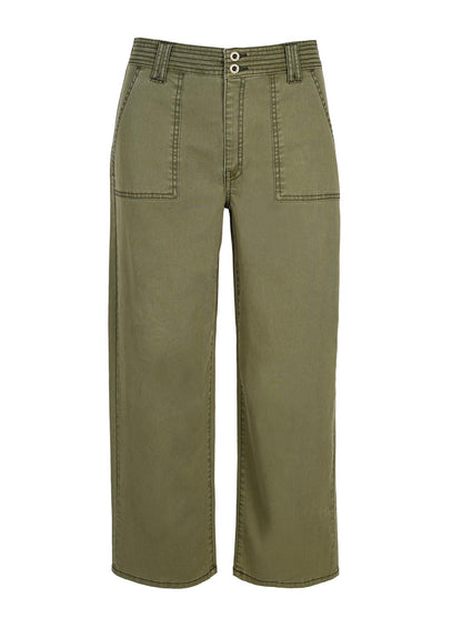 Wide Leg Chino in Bronze Green | Jessica Simpson Women