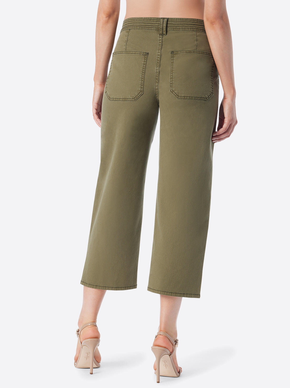 Wide Leg Chino in Bronze Green | Jessica Simpson Women