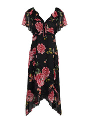 Maila Maxi Dress in Sketchy Roses | Jessica Simpson Women
