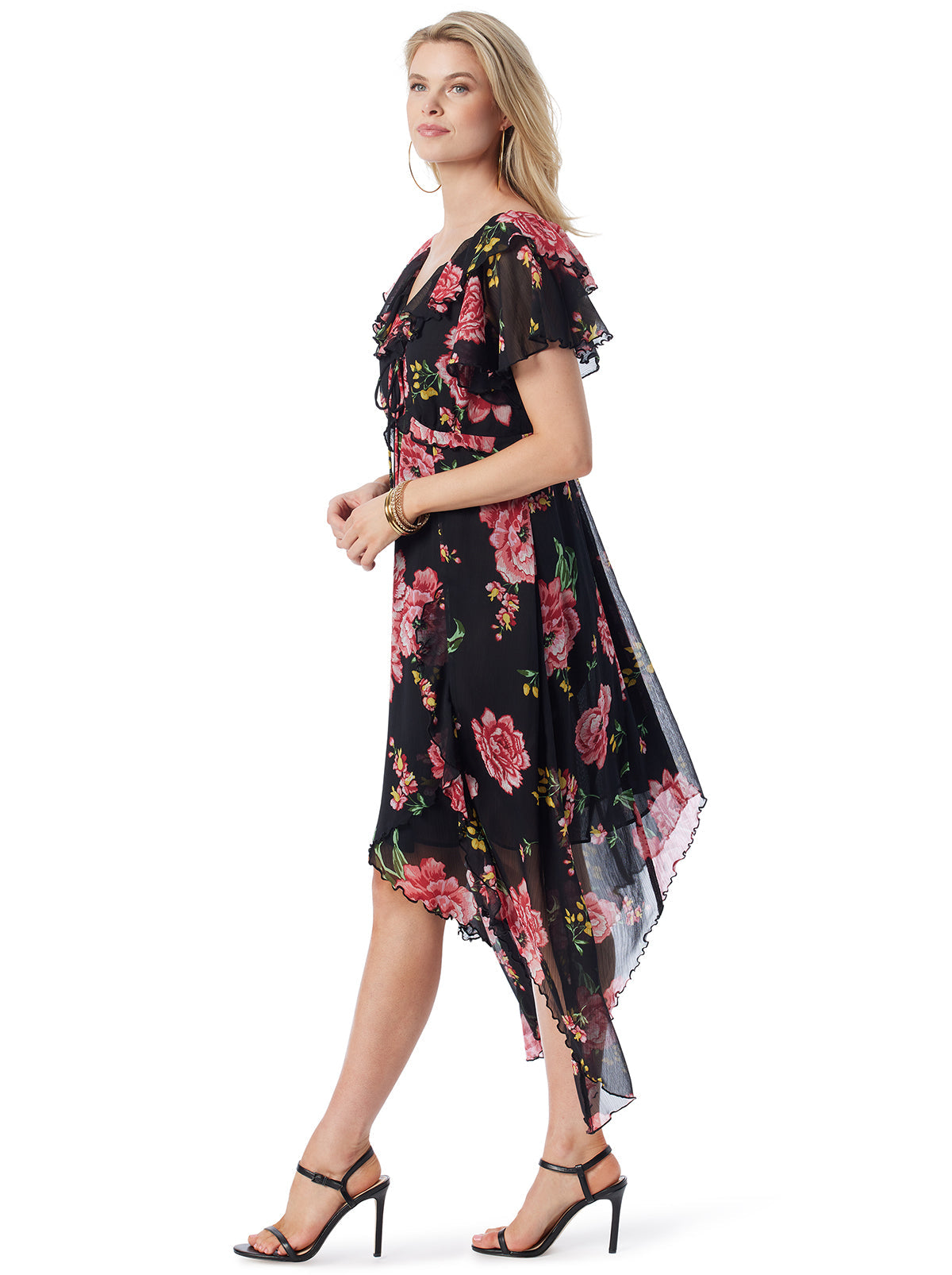 Maila Maxi Dress in Sketchy Roses | Jessica Simpson Women