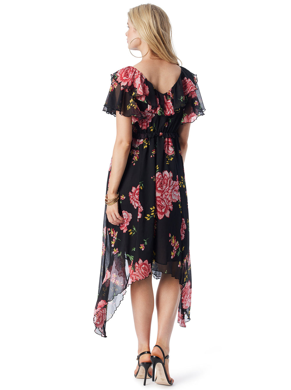 Maila Maxi Dress in Sketchy Roses | Jessica Simpson Women