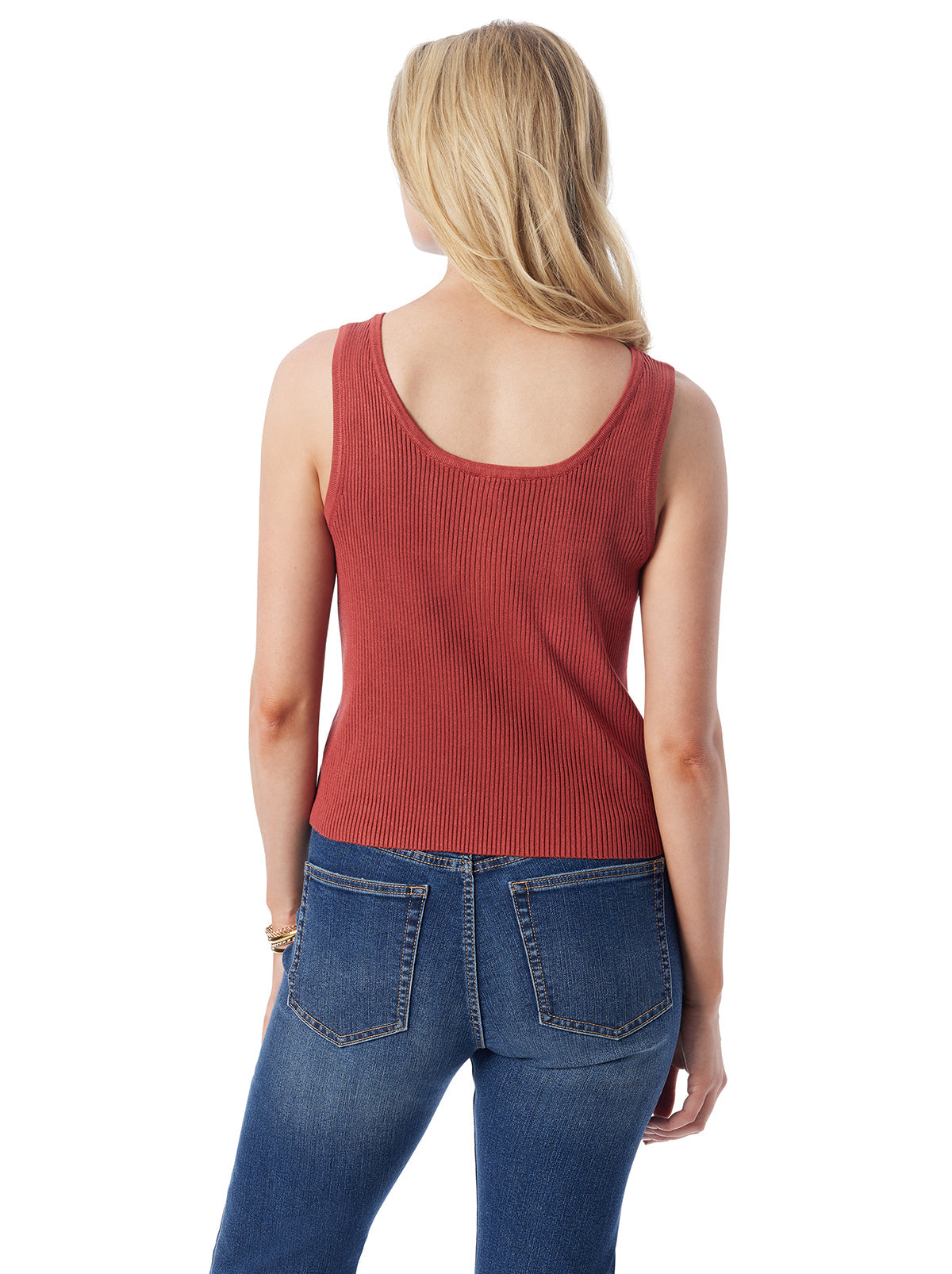 Johanna Lace Up Tank in Chili Oil | Jessica Simpson Women