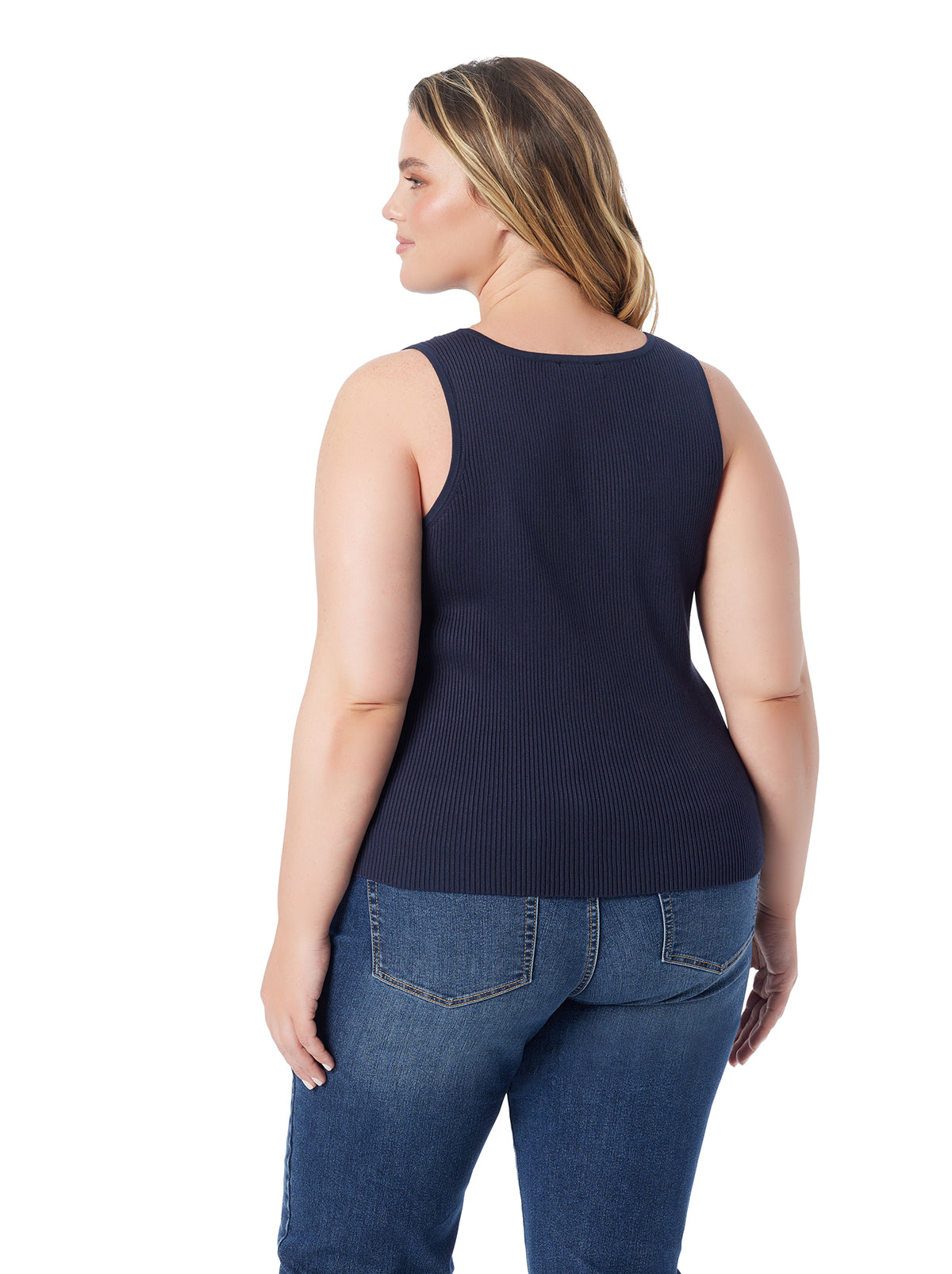 Johanna Lace Up Tank in After Midnight | Jessica Simpson Women