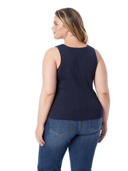 Johanna Lace Up Tank in After Midnight | Jessica Simpson Women