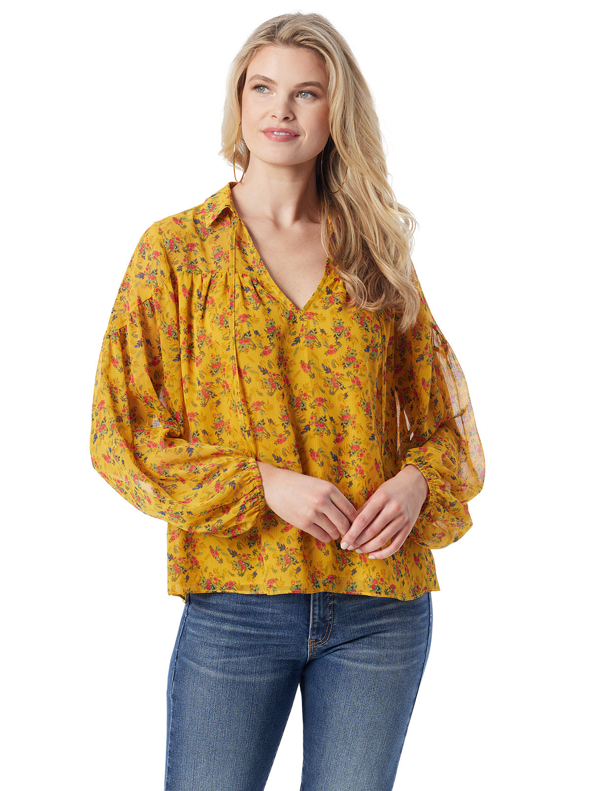Doris Blouse in Festive Bunches | Jessica Simpson Women
