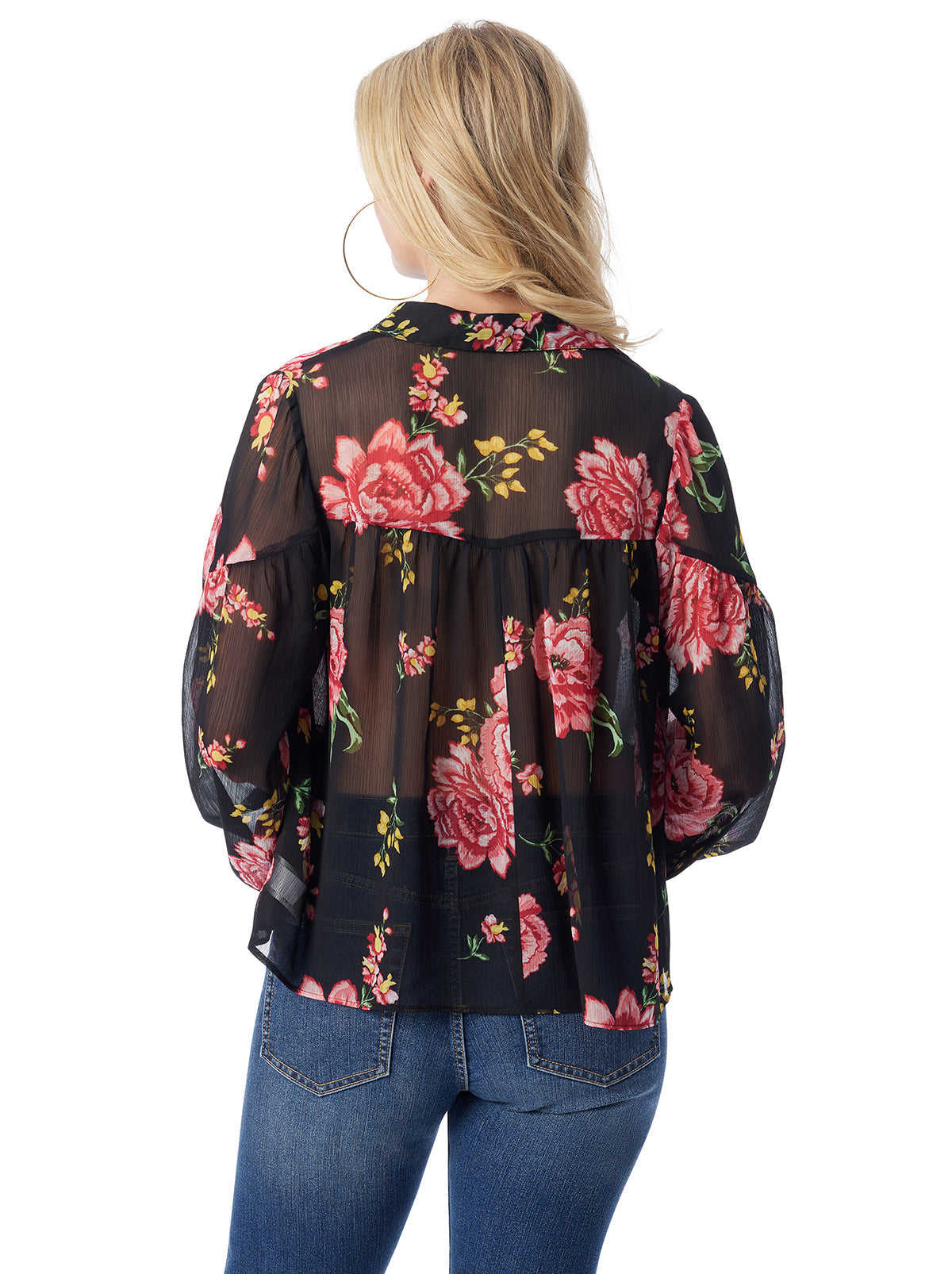 Doris Blouse in Sketchy Roses | Jessica Simpson Women