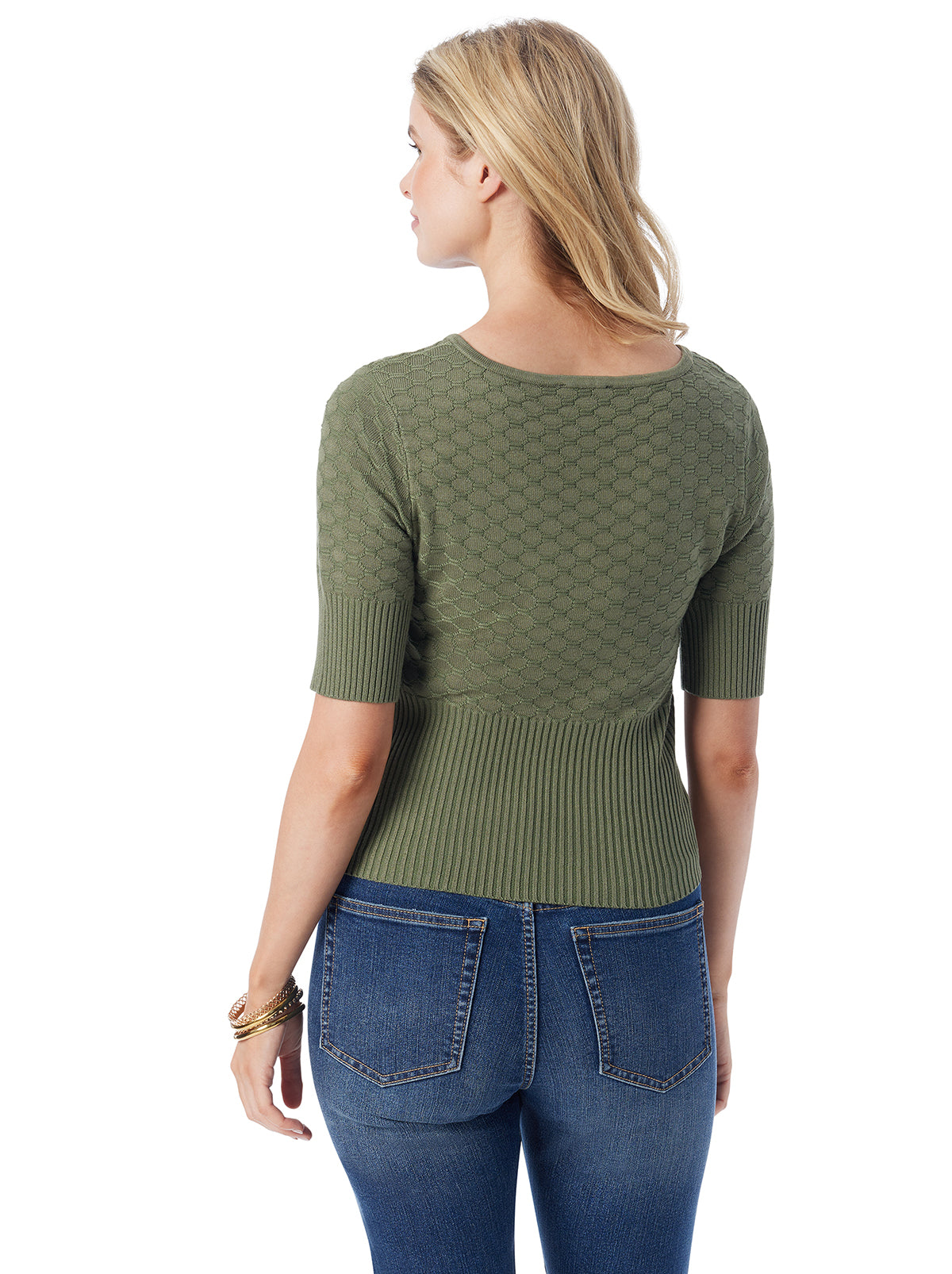 Imani Top in Bronze Green | Jessica Simpson Women