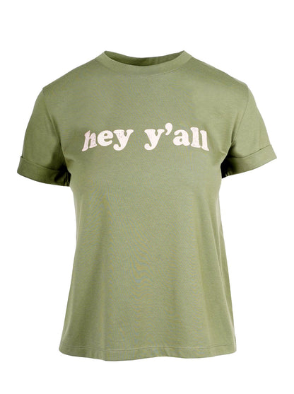 Ike Tee in Bronze Green | Jessica Simpson Women