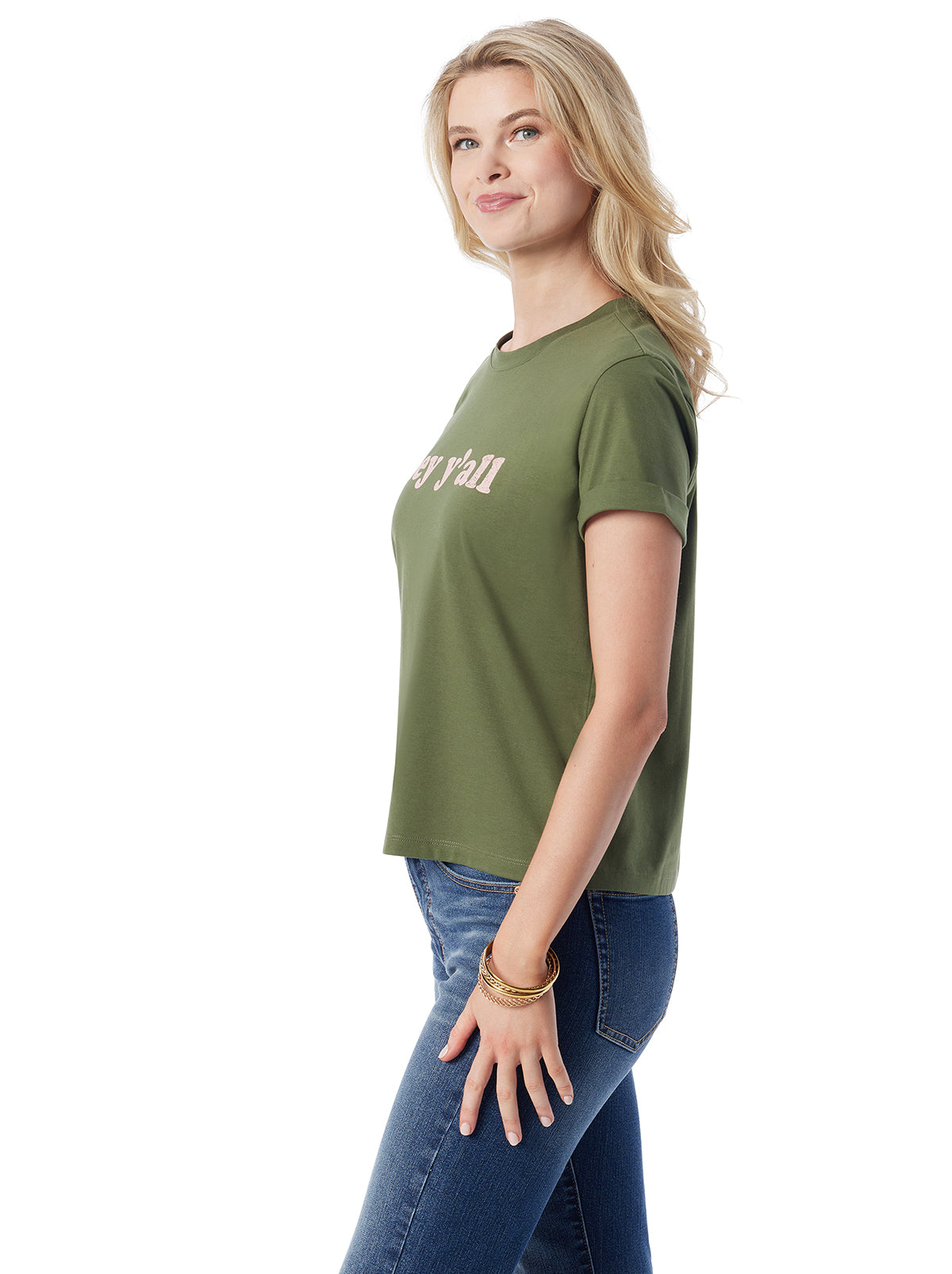 Ike Tee in Bronze Green | Jessica Simpson Women