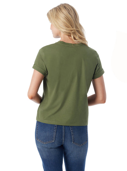 Ike Tee in Bronze Green | Jessica Simpson Women