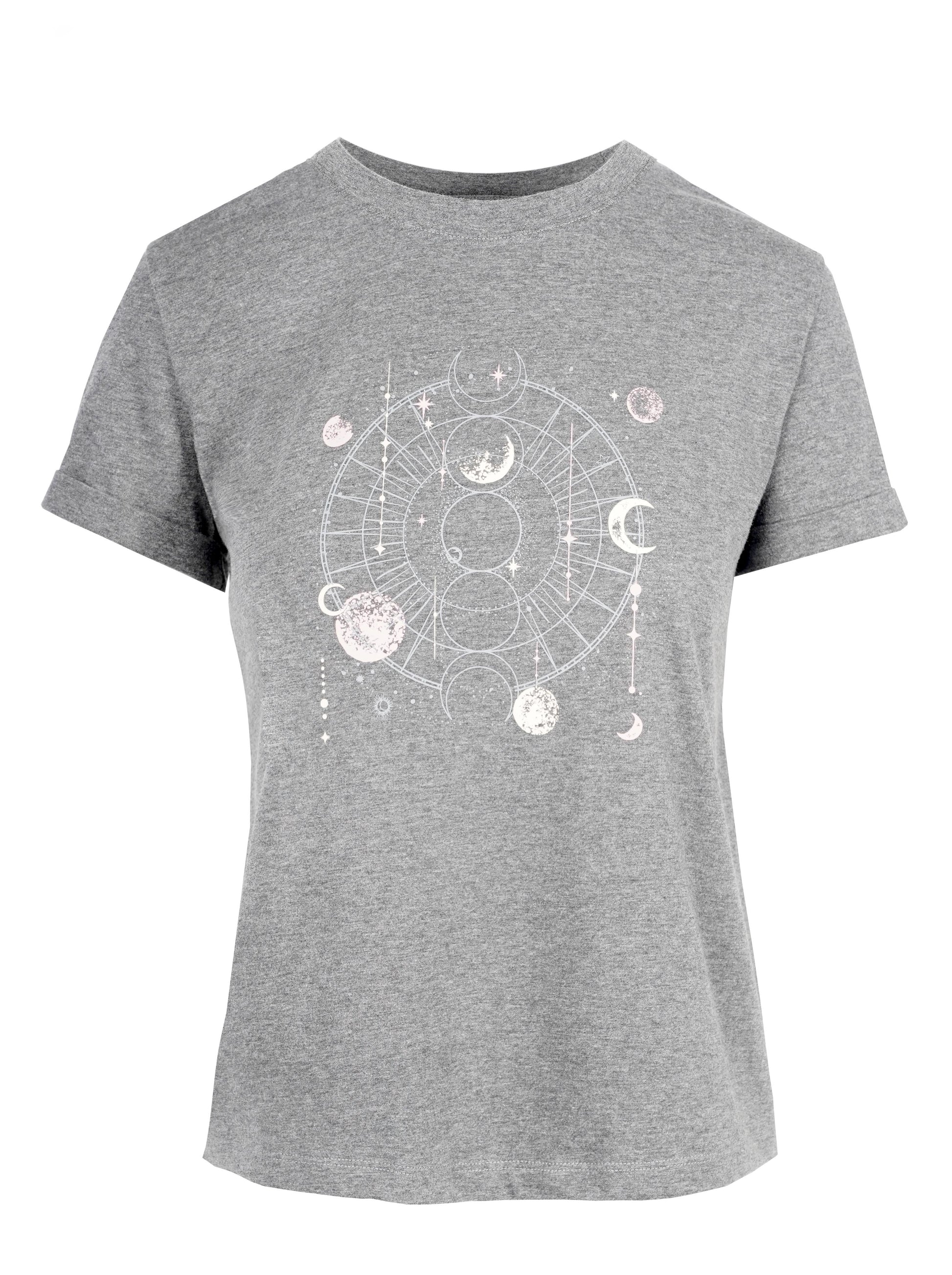 Ike Tee in Dark Heather Grey | Jessica Simpson Women