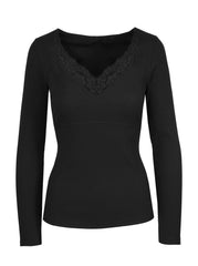 Abbey Sweatheart Top in Anthracite | Jessica Simpson Women