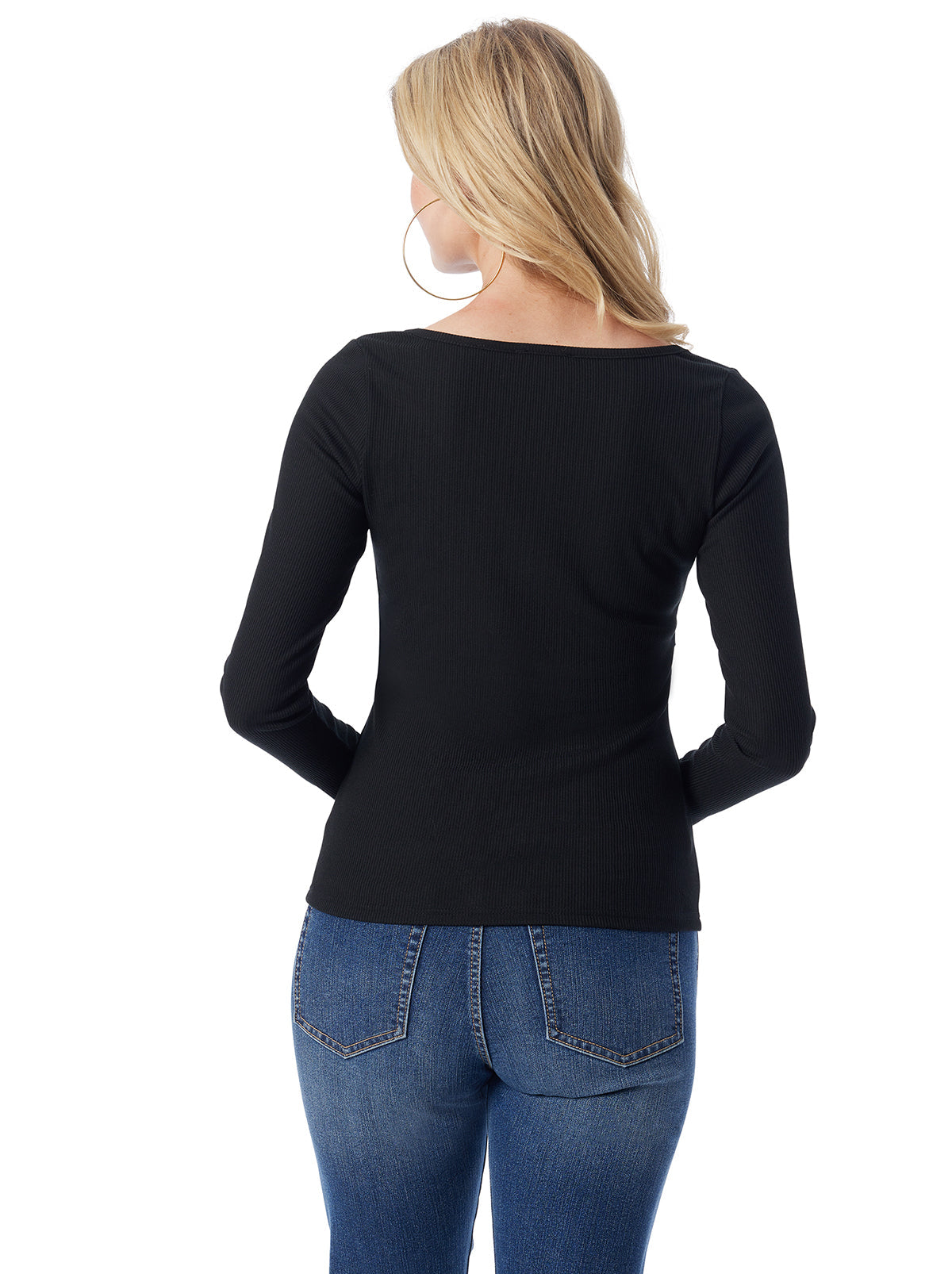 Abbey Sweatheart Top in Anthracite | Jessica Simpson Women