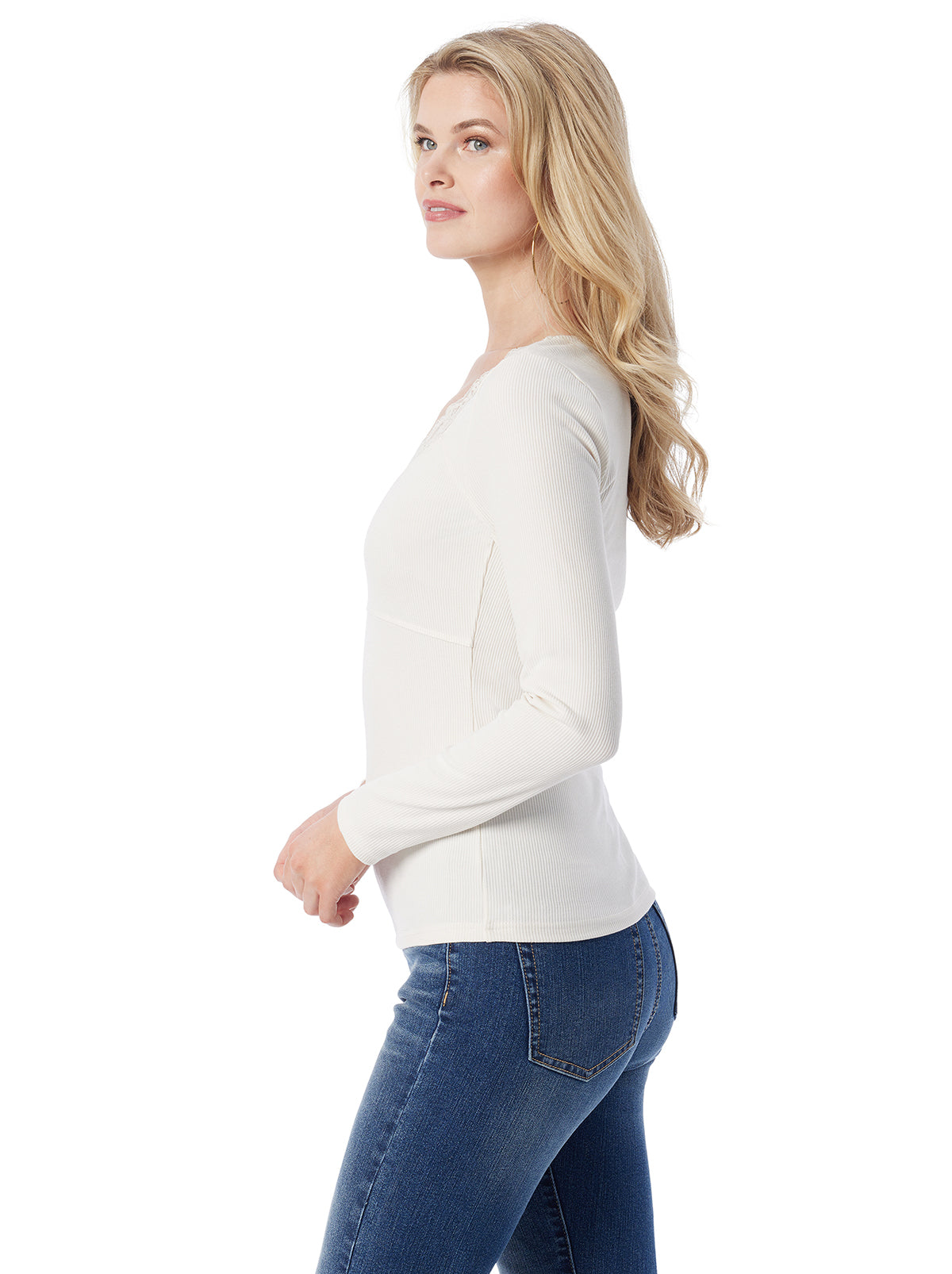 Abbey Sweatheart Top in Gardenia | Jessica Simpson Women