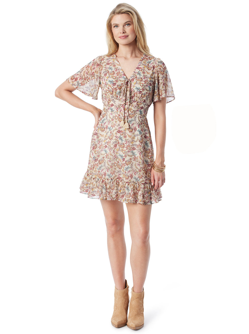 Lottie Dress in Cartoon Florals | Jessica Simpson Women